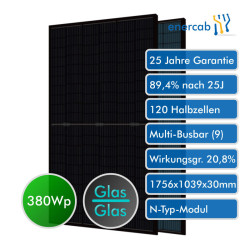 PV-Modul Jolywood JW-HD120N-380W Full Black Glas-Glas bifacial