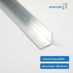 Aluminiumwinkelprofil 40x40x3mm 1m