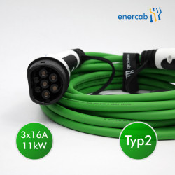 enercab green Typ2-Typ2 3x16A 11kW - Premium
