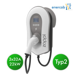 Zappi Charger PV T2 3x32A 22kW weiß Kabel