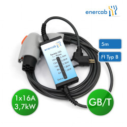enercab flexible LED T2 16A-230Schutzkontakt GB/T 5m