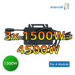 4500W Power mit 3x Hoymiles Mikrowechselrichter HM-1500...