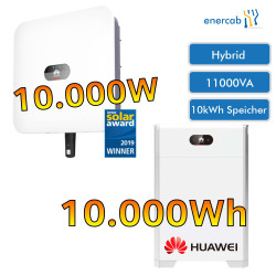 PV-Hybridsystem Huawei 10kW+10kWh SUN2000 10KTL und LUNA2000