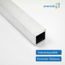 Aluminium-Formrohr 35x35x3mm