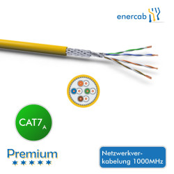 Netzwerkkabel DataLine S/FTP 1000 Mhz Cat7 4x2xAWG 23/1 gelb Dca